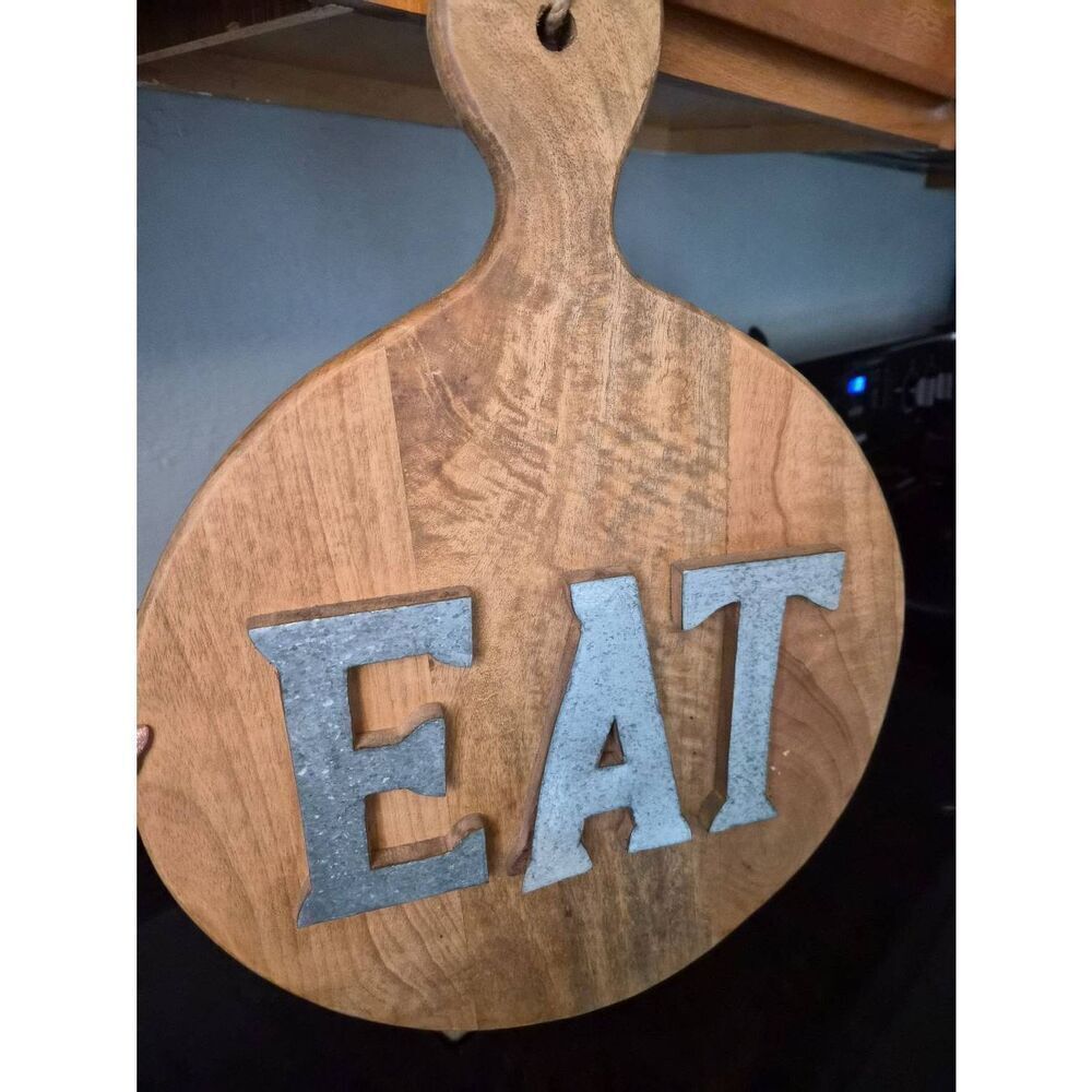 Farmhouse EAT hanging plaque